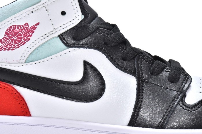 Air Jordan 1 Mid PS Red Black Toe(Kids)