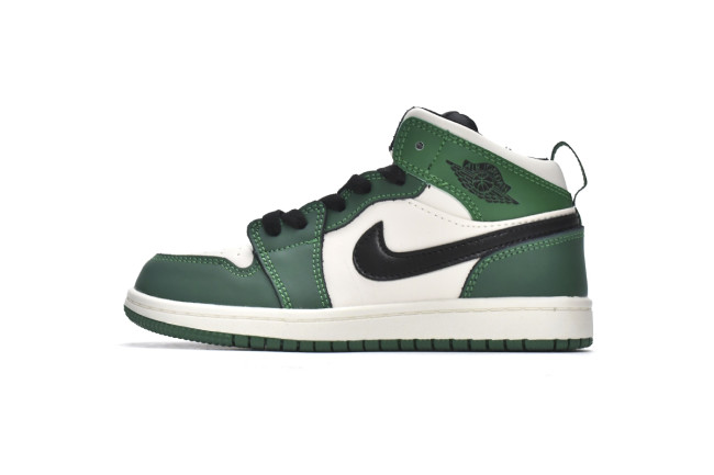 Air Jordan 1 Mid PS Pine Green(Kids)