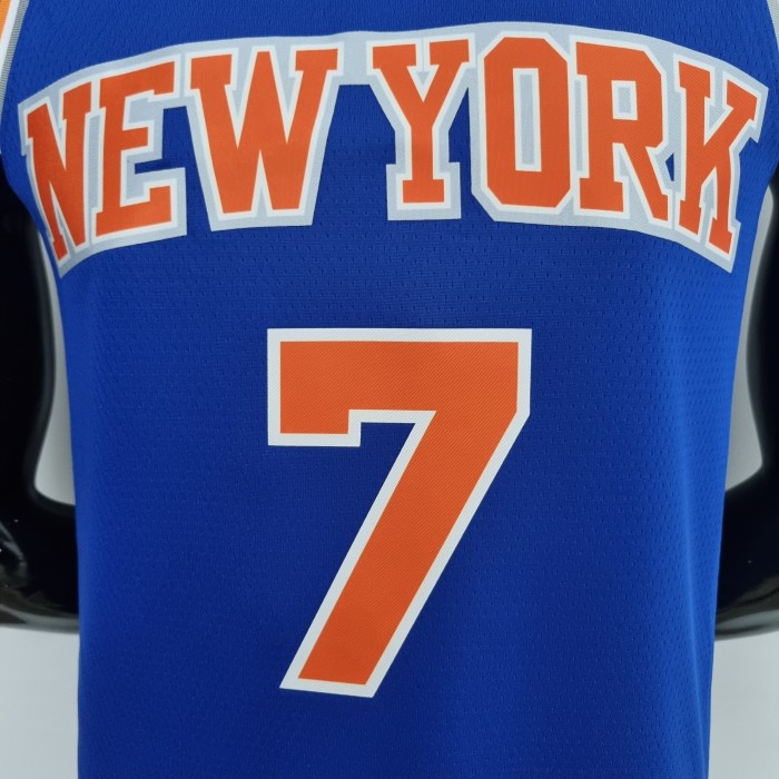 Carmelo Anthony New York Knicks 75th Anniversary Swingman Jersey Blue