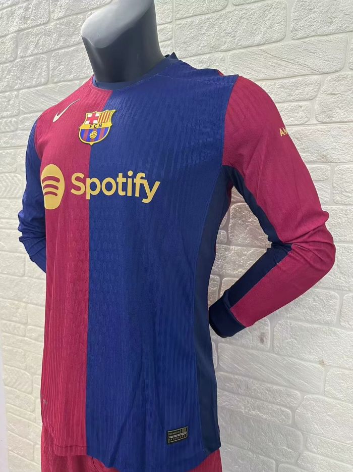 Barcelona Home Player Long Sleeve Jersey 24/25