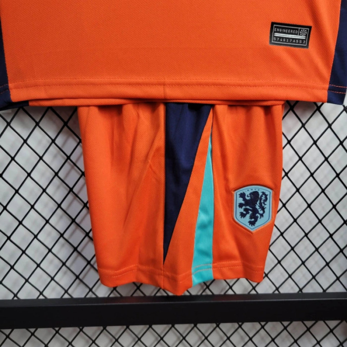 Netherlands Euro 2024 Home Kids Suit