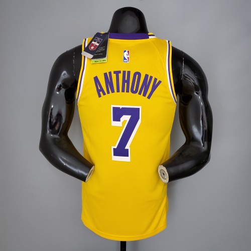 Carmelo Anthony Los Angeles Lakers 2020/21 Swingman Jersey Yellow