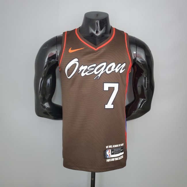 Brandon Roy Portland Trail Blazers 2021 City Edition Swingman Jersey Brown