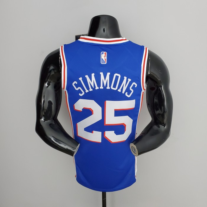 Ben Simmons Philadelphia 76ers 75th Anniversary Swingman Jersey Blue