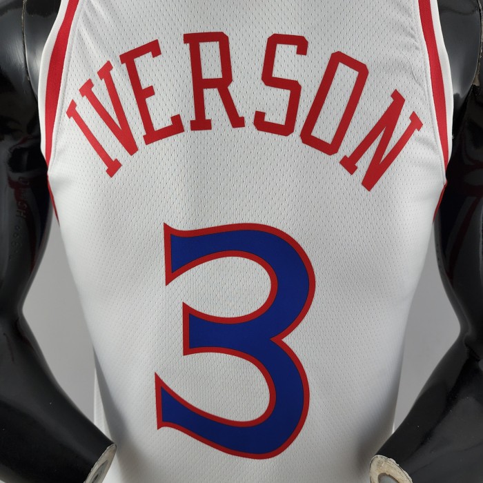 Allen Iverson Philadelphia 76ers Swingman White Jersey