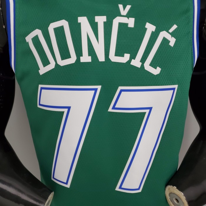 Luka Doncic Dallas Mavericks Theme Limited Edition Swingman Jersey Retro Green