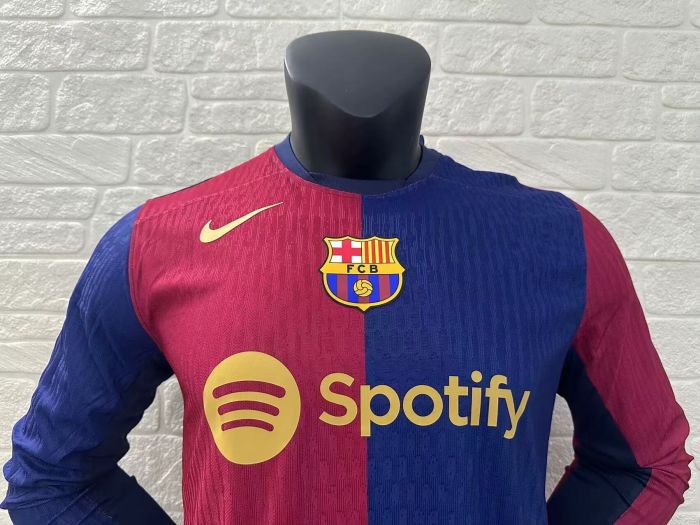 Barcelona Home Player Long Sleeve Jersey 24/25