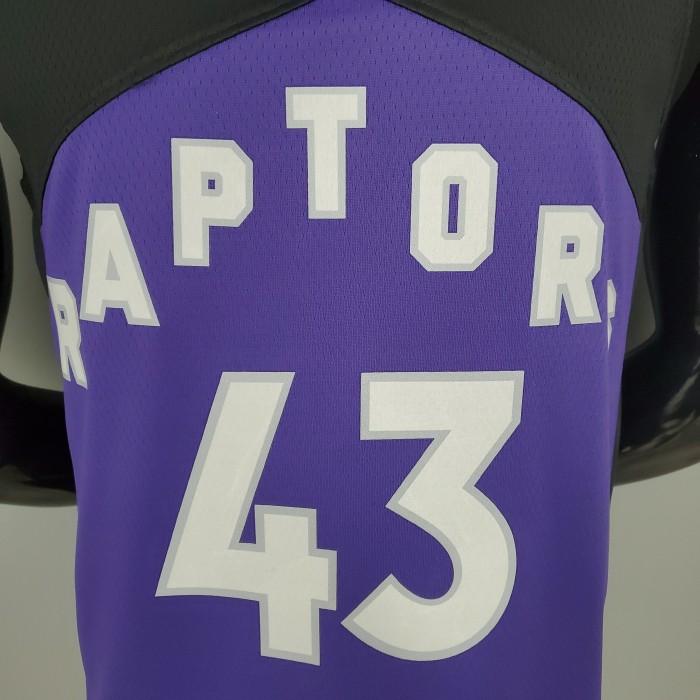 Pascal Siakam Toronto Raptors Bonus Edition 2020/21 Swingman Jersey Black and Purple