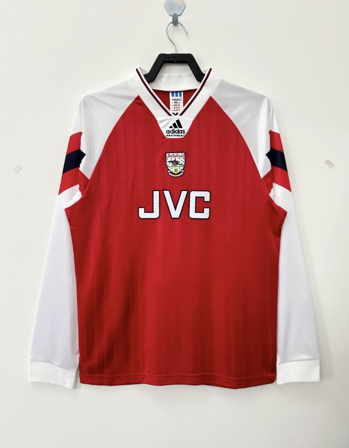 Arsenal Home Long Sleeve Retro Jersey 1992/94