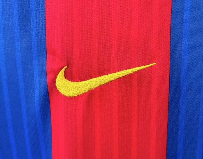 Barcelona Home Long Sleeve Retro Jersey 2016/17