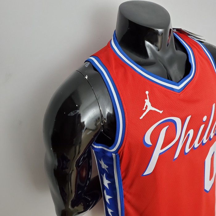 Tyrese Maxey Philadelphia 76ers Themed Red Swingman Jersey