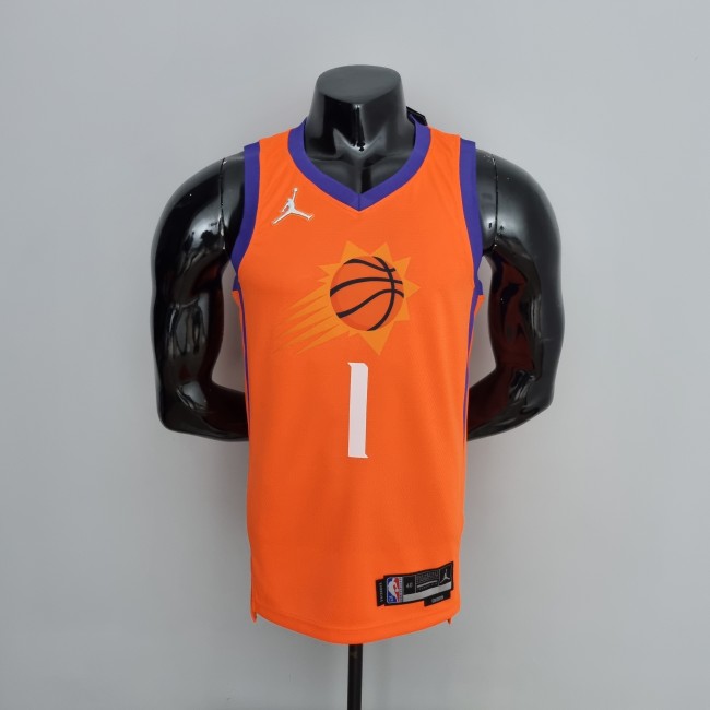 Devin Booker Phoenix Suns 75th Anniversary Swingman Jersey Orange