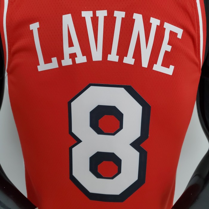 Zach LaVine Chicago Bulls 75th Anniversary 2022 Swingman Jersey Red