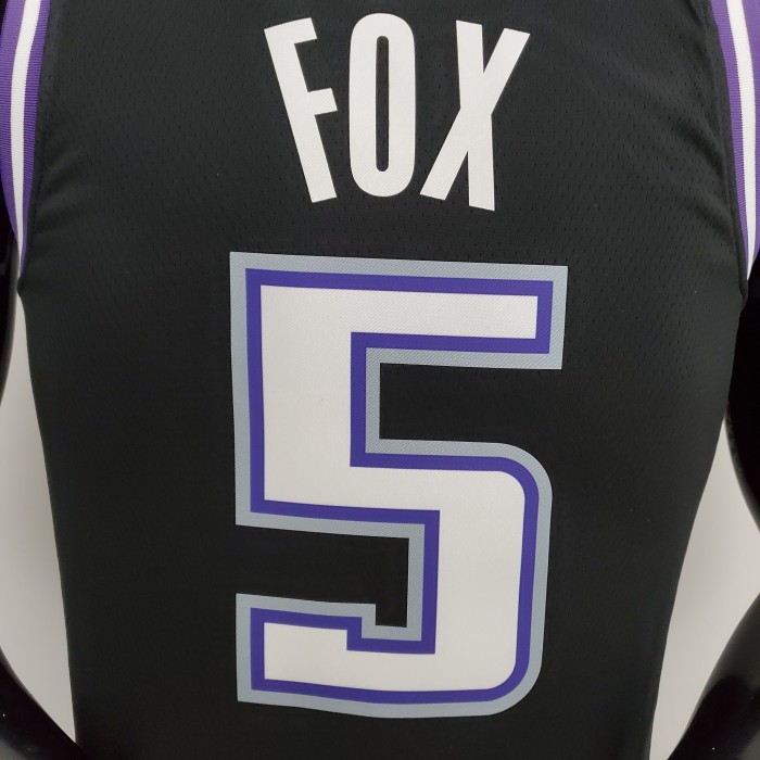 De'Aaron Fox Sacramento Kings 2022 City Edition Swingman Jersey Black