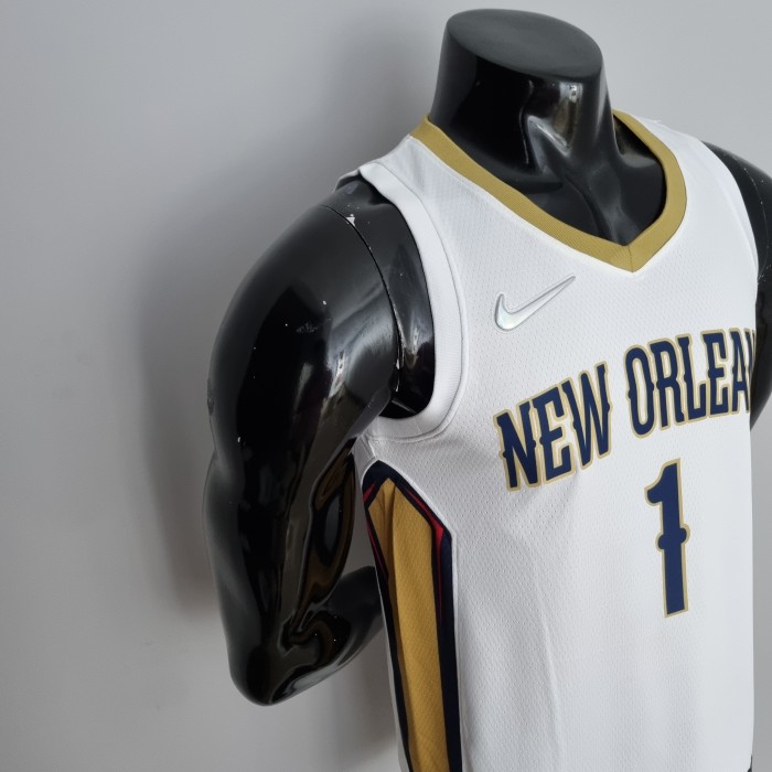 Zion Williamson New Orleans Pelicans 75th Anniversary Swingman Jersey White