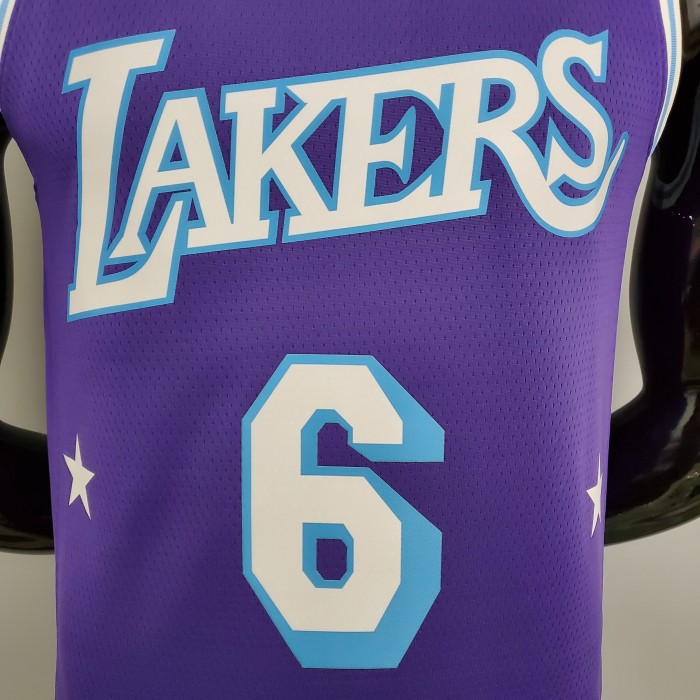 LeBron James Los Angeles Lakers 2021/22 City Edition Swingman Jersey Purple