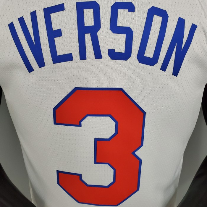 Allen Iverson Philadelphia 76ers 2020/21 Swingman Jersey White