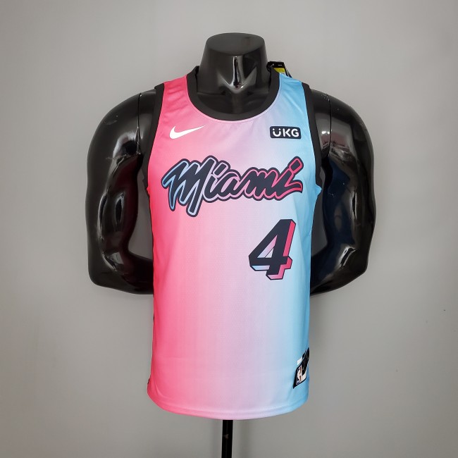 Victor Oladipo Miami Heat Swingman Jersey Pink Blue