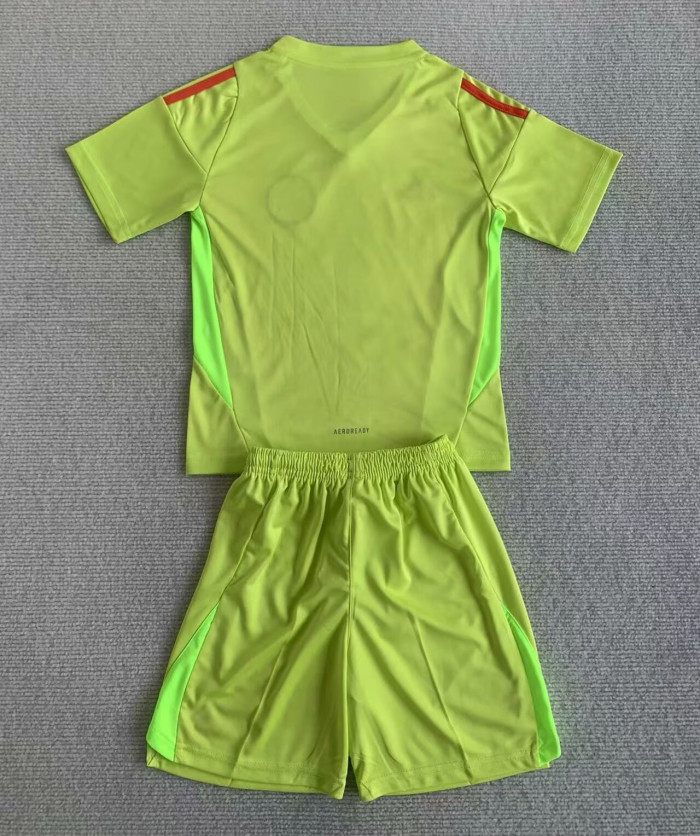 Scotland Euro 2024 Goalkeeper Kids Suit Green