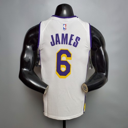 LeBron James Los Angeles Lakers 2020/21 Swingman Jersey White