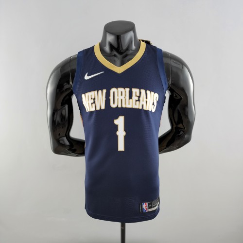 Zion Williamson New Orleans Pelicans Navy Blue Swingman Jersey