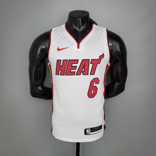 LeBron James Miami Heat Bonus Edition Swingman Jersey White