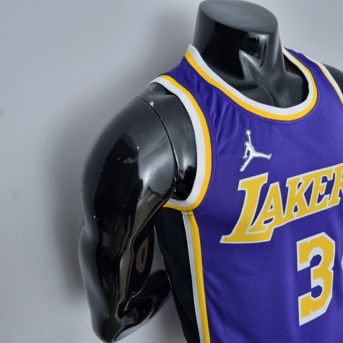 Anthony Davis Los Angeles Lakers 75th Anniversary Swingman Jersey Purple