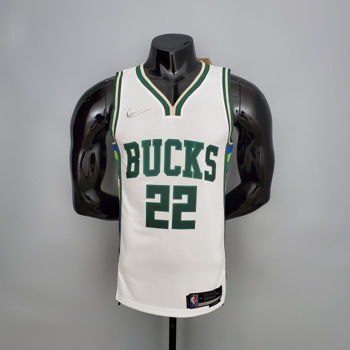 Khris Middleton Milwaukee Bucks 2021/22 Swingman Jersey White