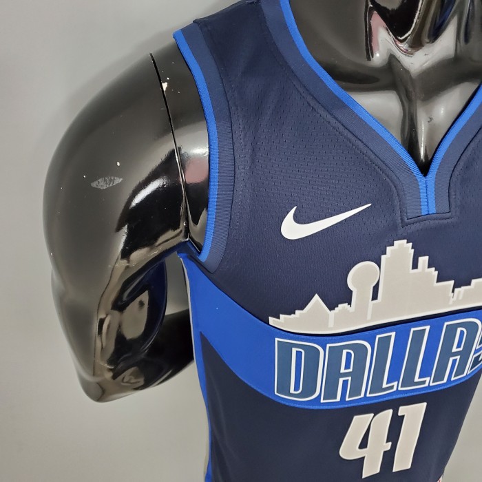 Dirk Nowitzki Dallas Mavericks Iceberg Edition Swingman Jersey Blue