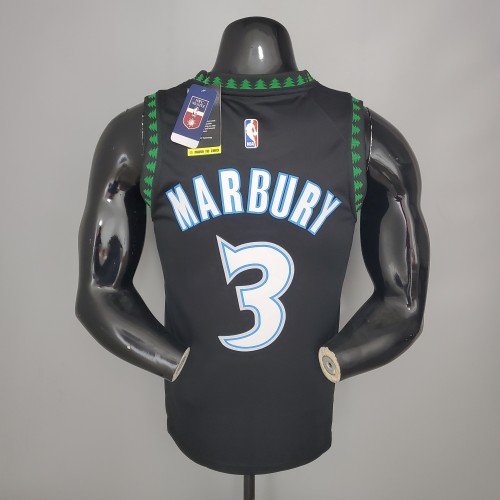 Stephon Marbury Minnesota Timberwolves 2018 Retro Swingman Jersey Black