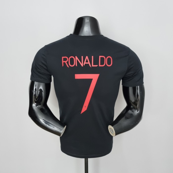 Ronaldo Manchester United Casual T-shirt Black