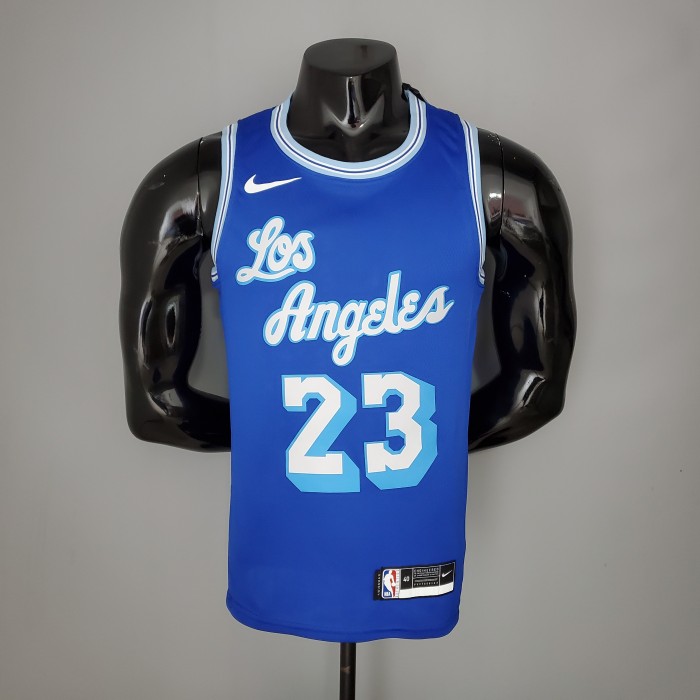 LeBron James #23 Los Angeles Lakers 2020/21 Swingman Jersey Retro Blue