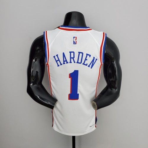 James Harden Philadelphia 76ers 75th Anniversary Swingman Jersey White