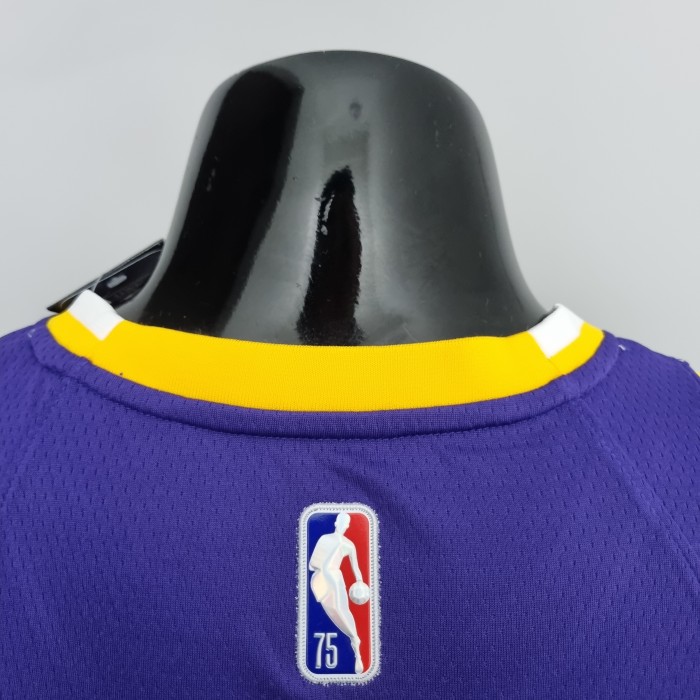 Russell Westbrook Los Angeles Lakerss 75th Anniversary Swingman Jersey Purple