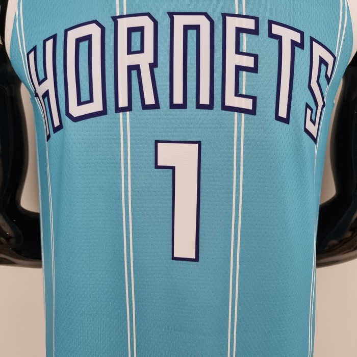 LaMelo Ball Charlotte Hornets 75th Anniversary Swingman Jersey Blue