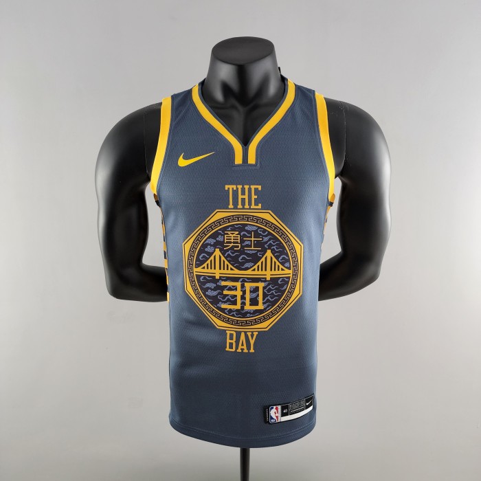 Stephen Curry Golden State Warriors Grey Swingman Jersey 2018