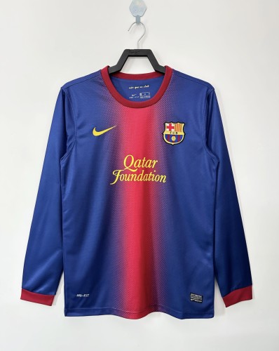 Barcelona Home Long Sleeve Retro Jersey 2012/13