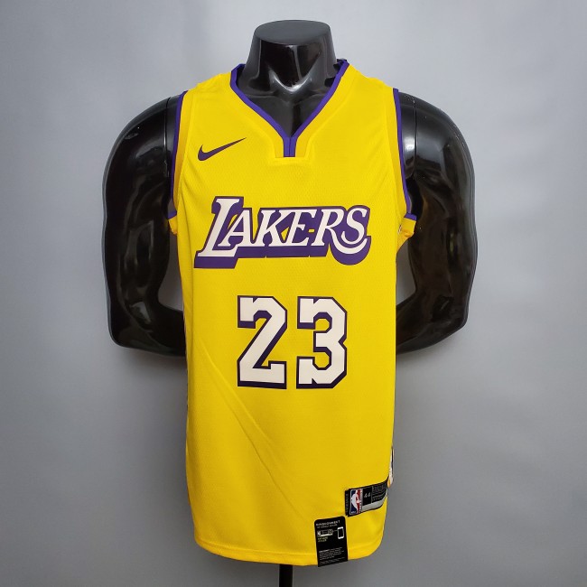 LeBron James Los Angeles Lakers 2020/21 Swingman Jersey Yellow