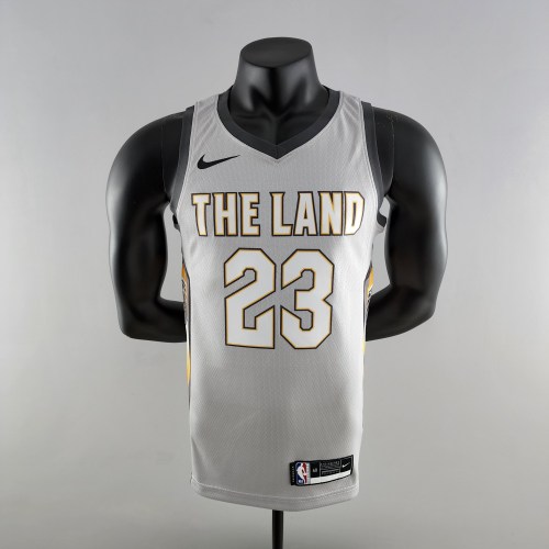 LeBron James Cleveland Cavaliers Grey Swingman Jersey 2018