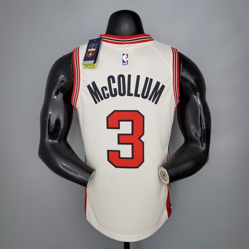 C.J. McCollum Portland Trail Blazers Swingman Jersey Beige