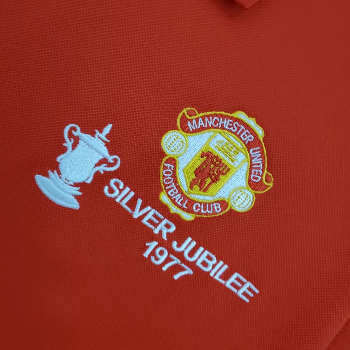 Manchester United Home Retro FA Cup Final Jersey 1976/77