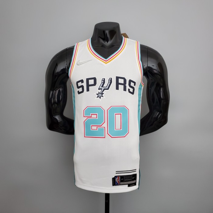 Manu Ginobili San Antonio Spurs 2022 City Edition Swingman Jersey White