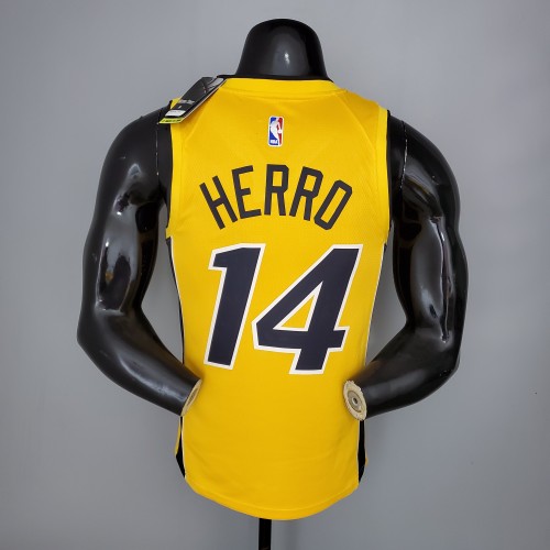 Tyler Herro Miami Heat Bonus Edition Swingman Jersey Yellow