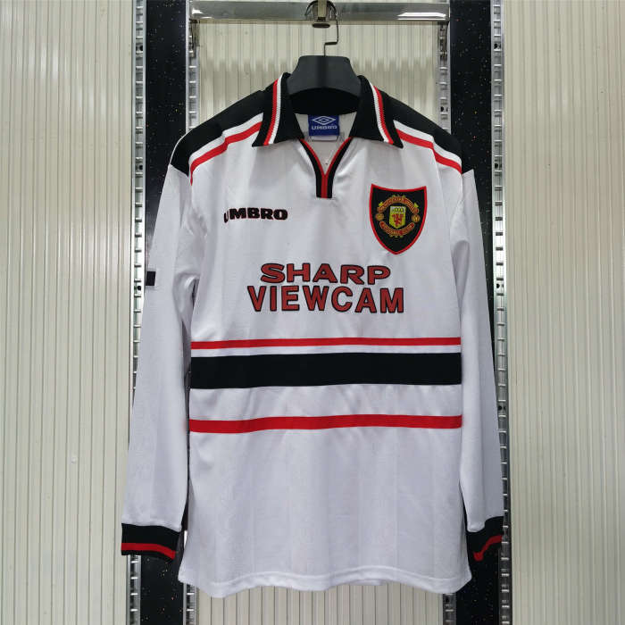 Manchester United Away Long Sleeve Retro Jersey 98/99