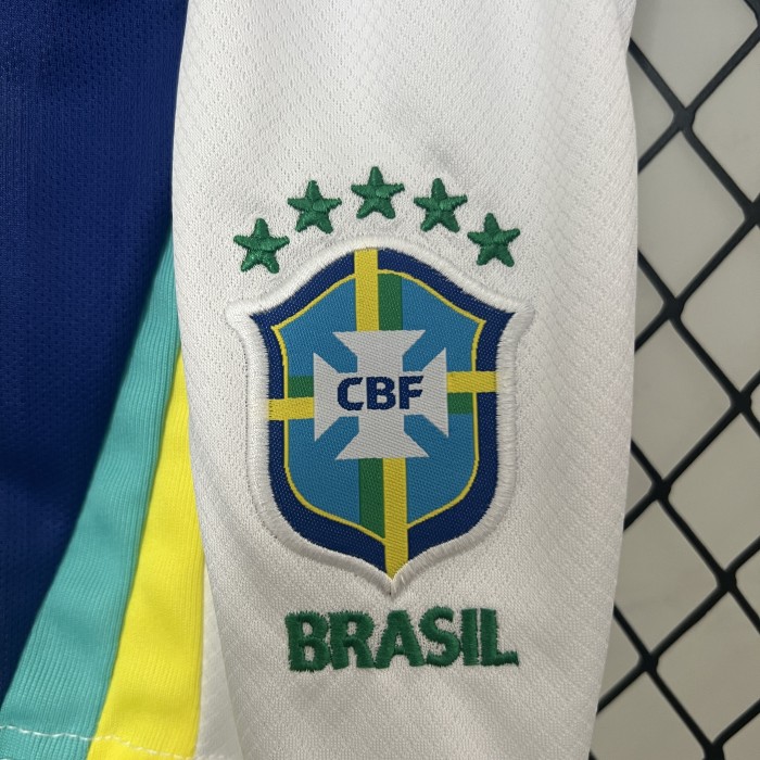 Brazil 2024 Copa America Away Kids Suit