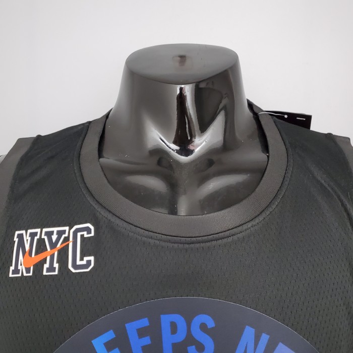 RJ Barrett New York Knicks City Edition Swingman Jersey Black