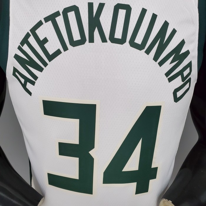 Giannis Antetokounmpo Milwaukee Bucks Swingman Jersey White