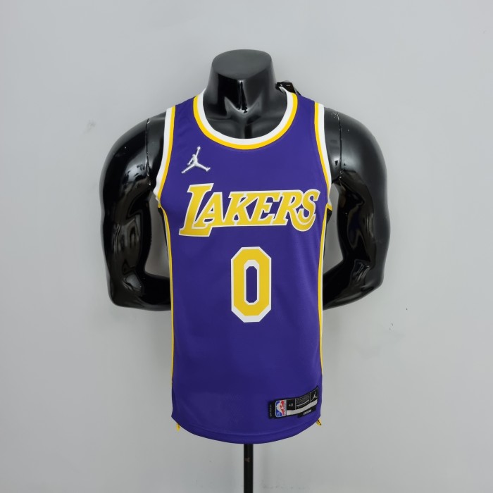 Russell Westbrook Los Angeles Lakerss 75th Anniversary Swingman Jersey Purple