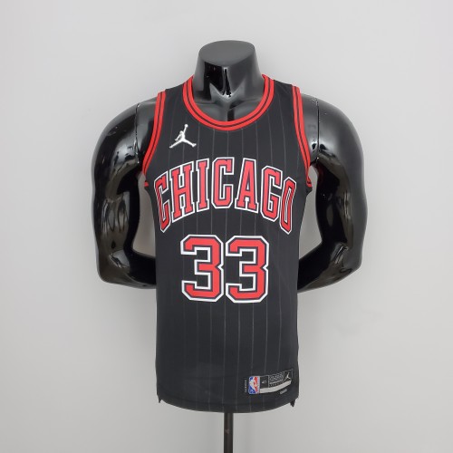 Scottie Pippen Chicago Bulls 75th Anniversary Swingman Jersey Flyers Black