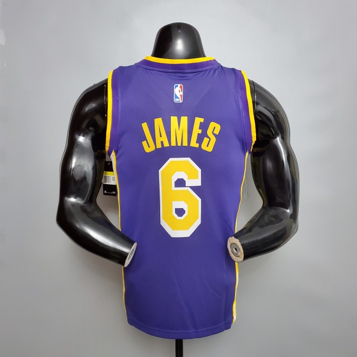 LeBron James Los Angeles Lakers 2020/21 Swingman Jersey Purple